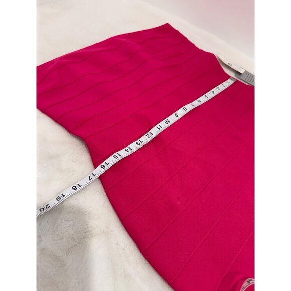 New bebe Women's Size L Luxe Bandage Strapless Gown Pink - Picture 7 of 13